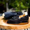 Black suede tassel loafer-04