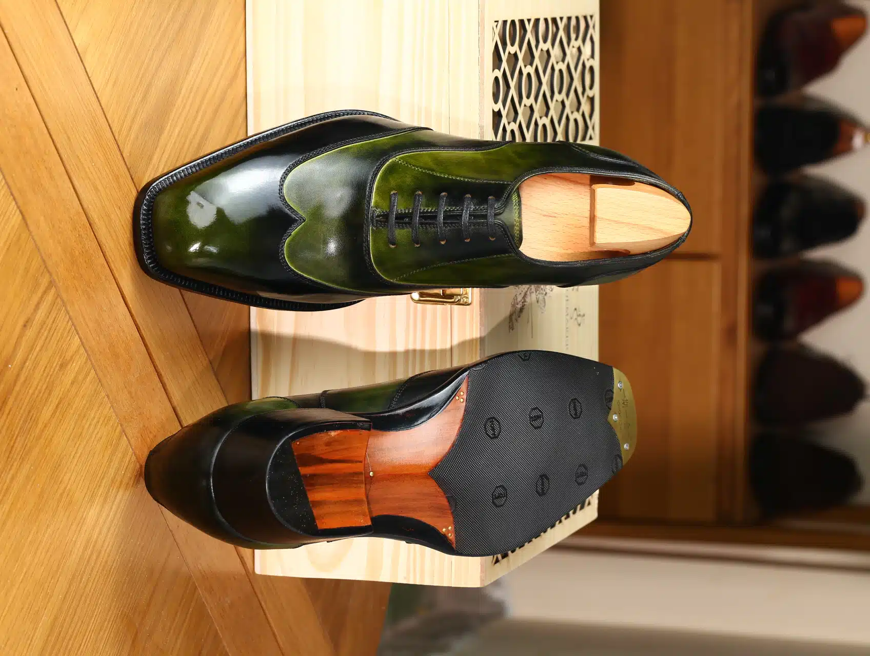 Olive Austerity Wintip Oxford