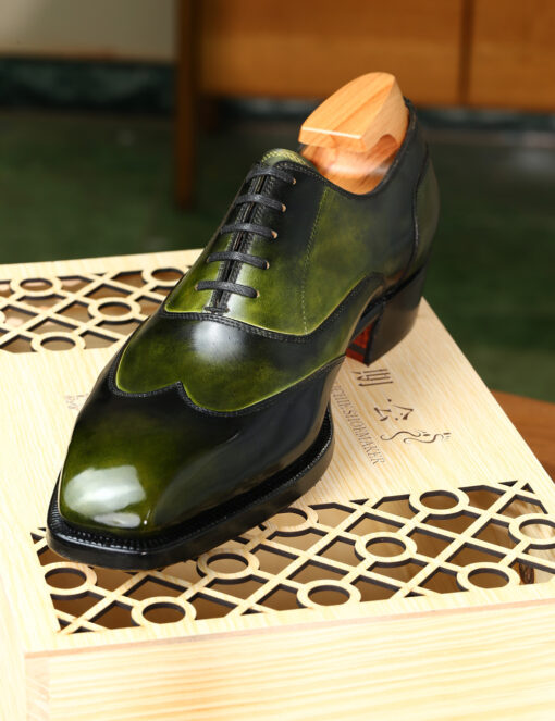 Olive Austerity Wintip Oxford - 02