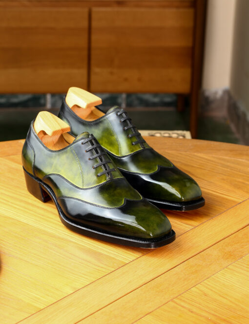 Olive Austerity Wintip Oxford - 06