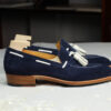 navy suede tassel loafer - 03